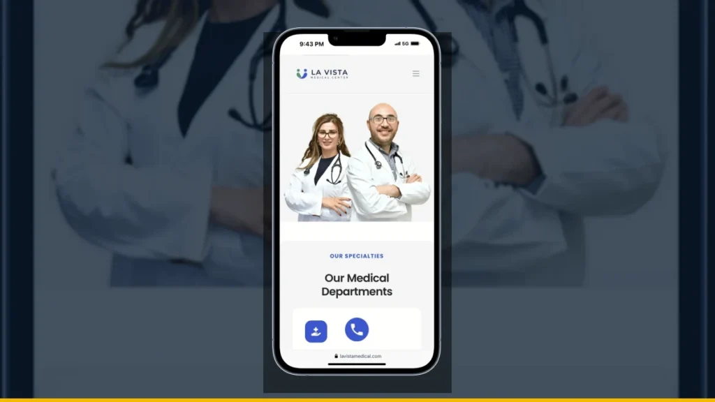 La Vista Medical Center website case study preview